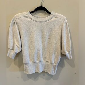 Frame Size Small Short Puff Sleeve Sweatshirt